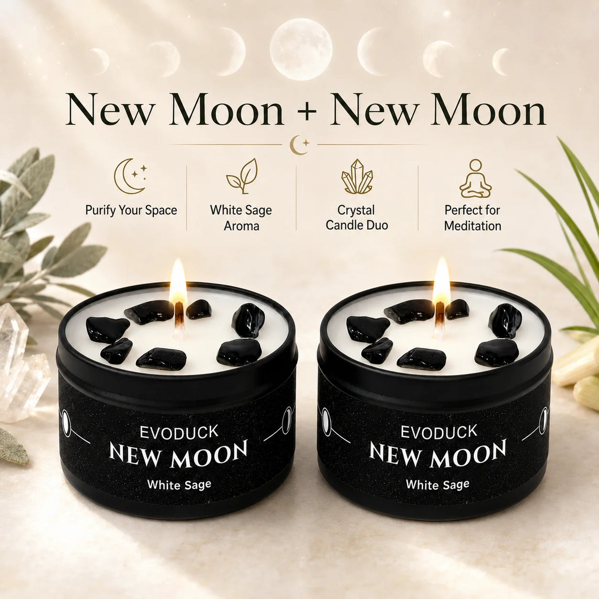 The Candle Set — Moon Phase