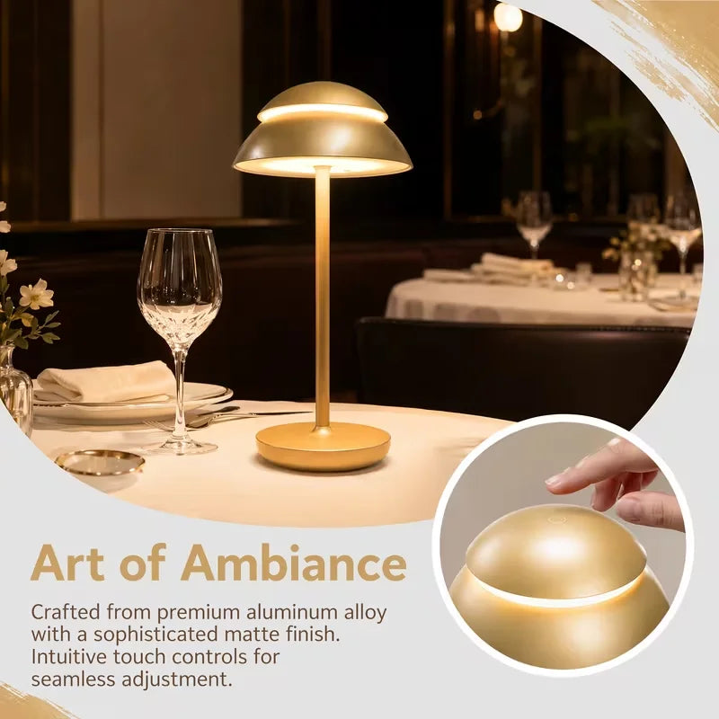 Nordic aluminum cordless lamp