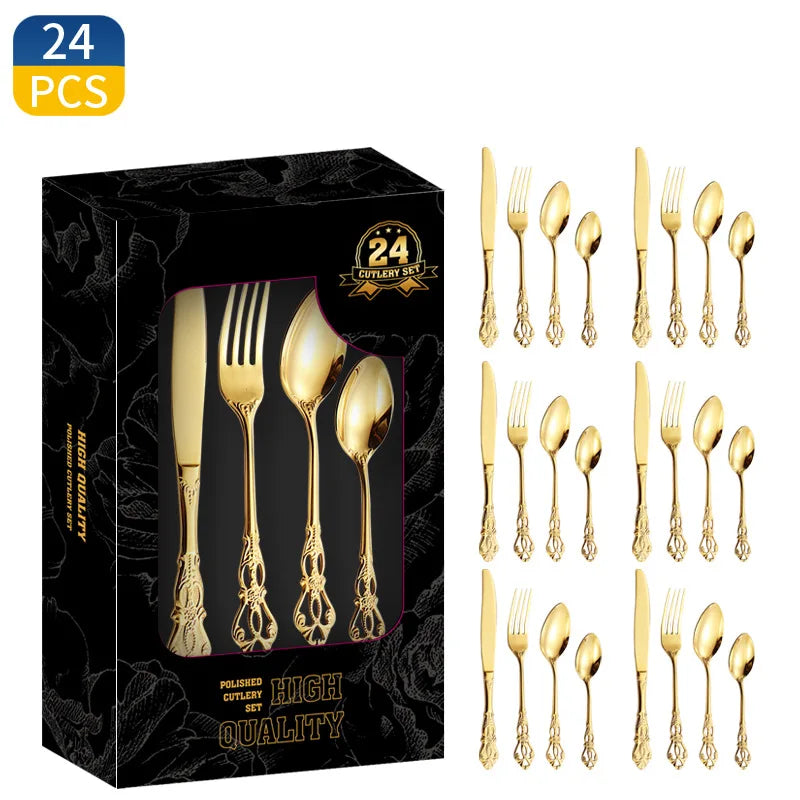 The Flatware — Gold, 24-Piece Set