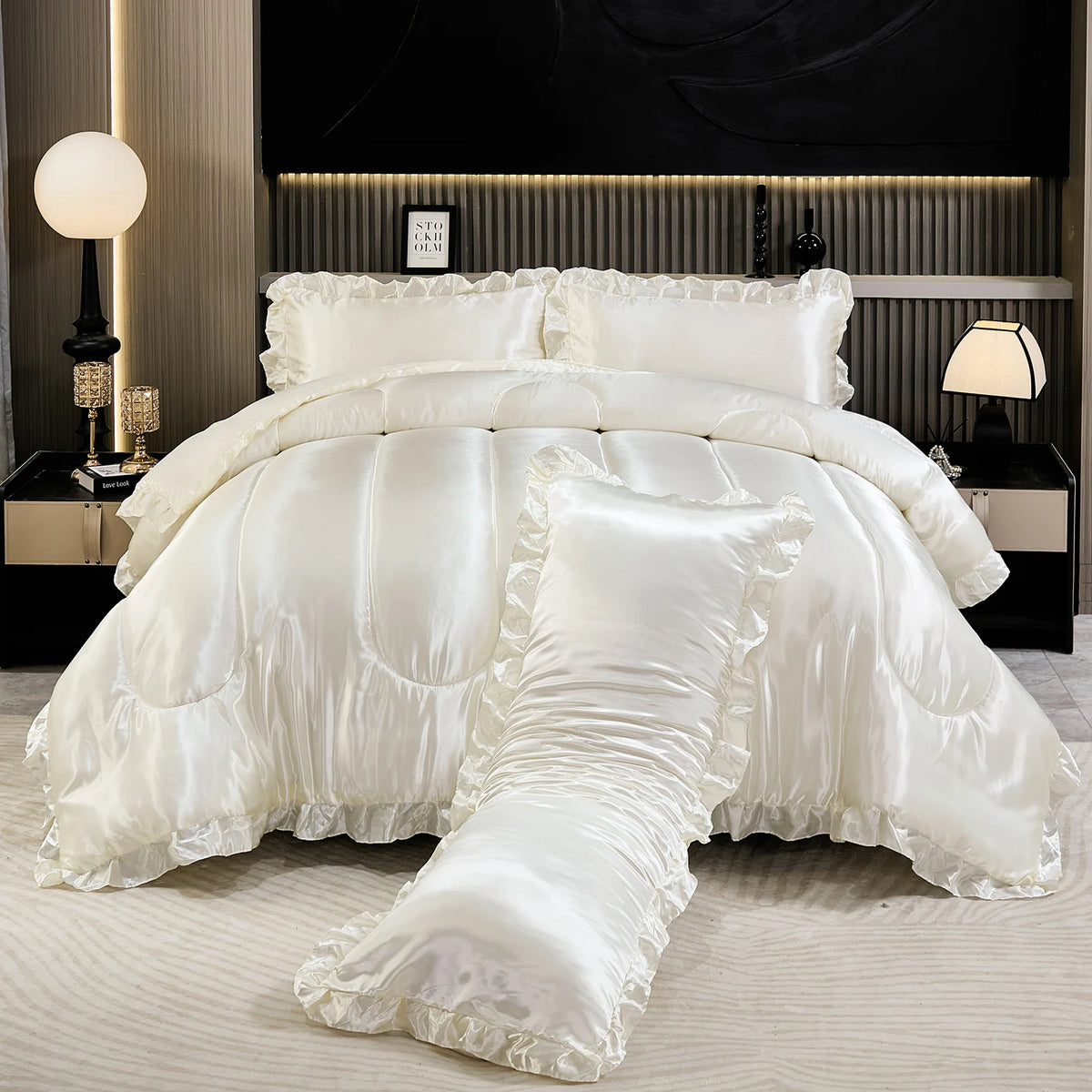 The Comforter Set — Silk-Like Satin
